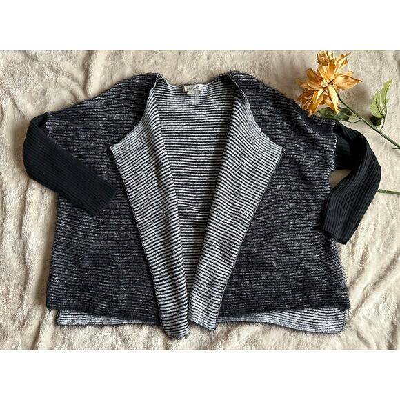 Simply Noelle Fuzzy Moto Cardigan Sweater Size S/M 8-10 - Picture 5 of 9